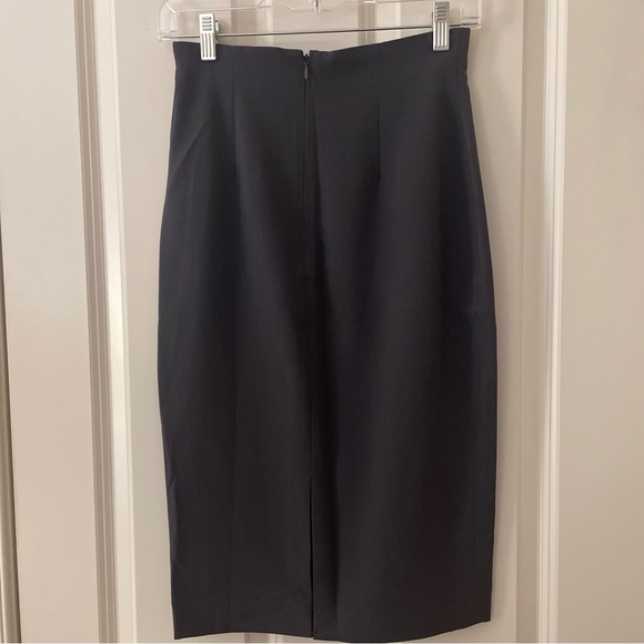 Newport News Dark Gray Pencil Skirt - Size 2 - Picture 3 of 5